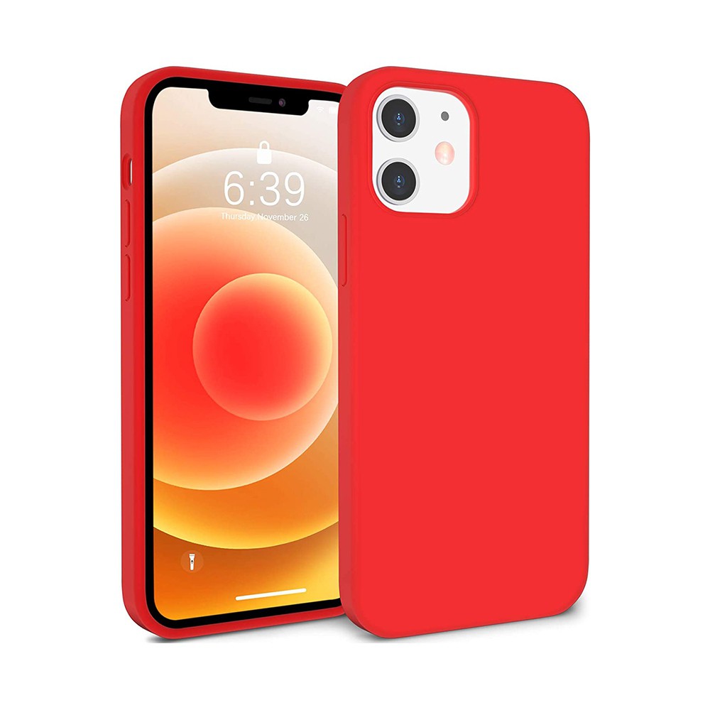IPhone 12 red silicone case
