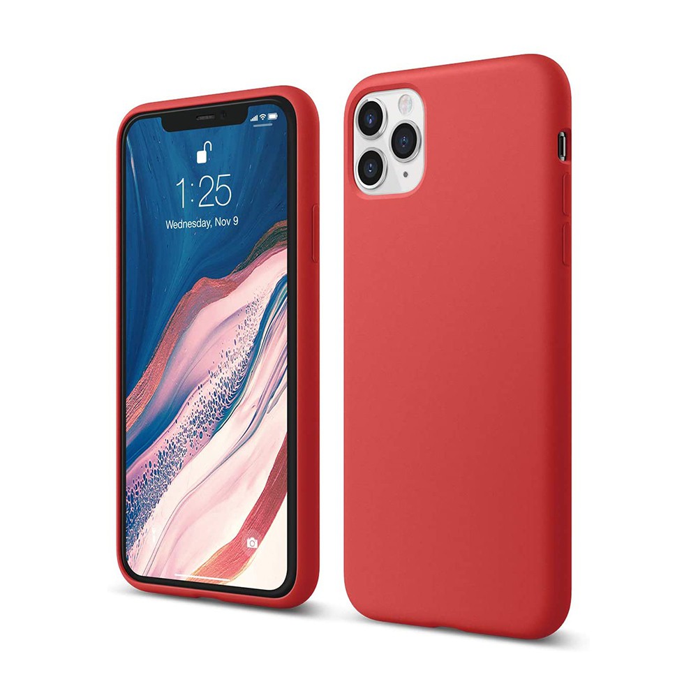 Iphone 11 pro max red silicone case